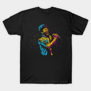 Singer Man Colorful Abstract T-Shirt